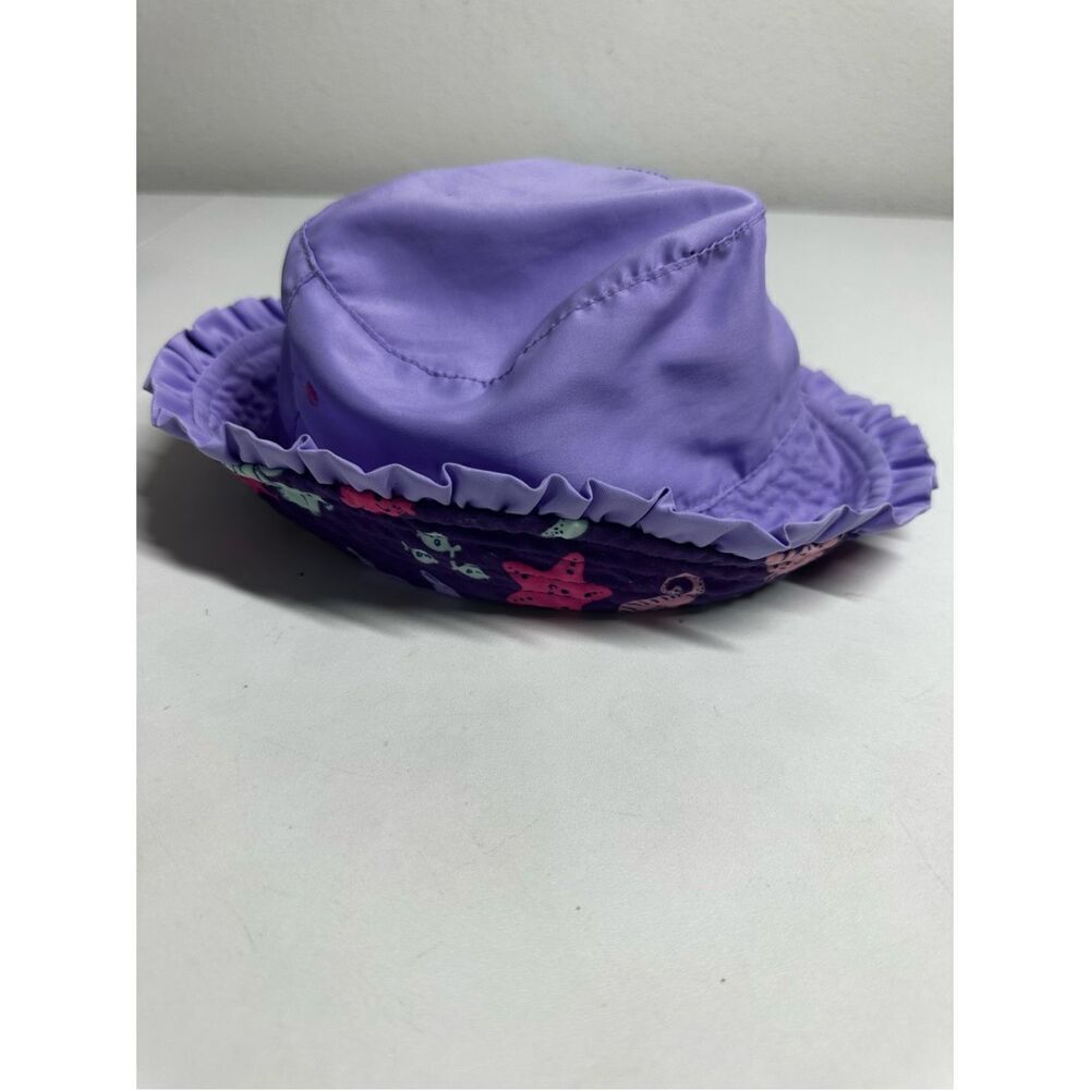UV Skinz Girls Reversible UPF 50+ Bucket Sun Hat SIZE 4 T PURPLE